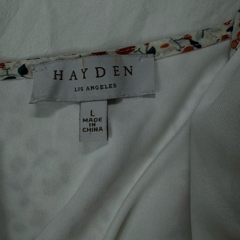 Sheer Dress Floral by Hayden Los Angeles | Large | Bridal | Wedding | Bohemian - Picture 6 of 10
